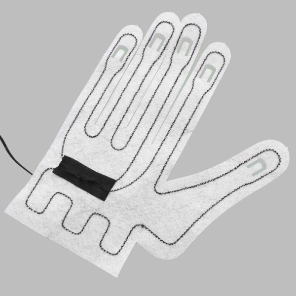 Full-palm design heating pad for heated gloves details