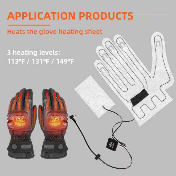 Full-palm heating pad for gloves