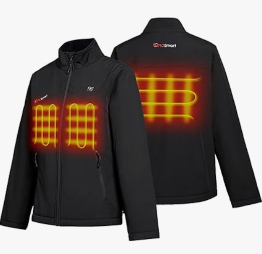 PROSmart Women's Heated Jacket Waterproof Jacket with 12 V Battery
