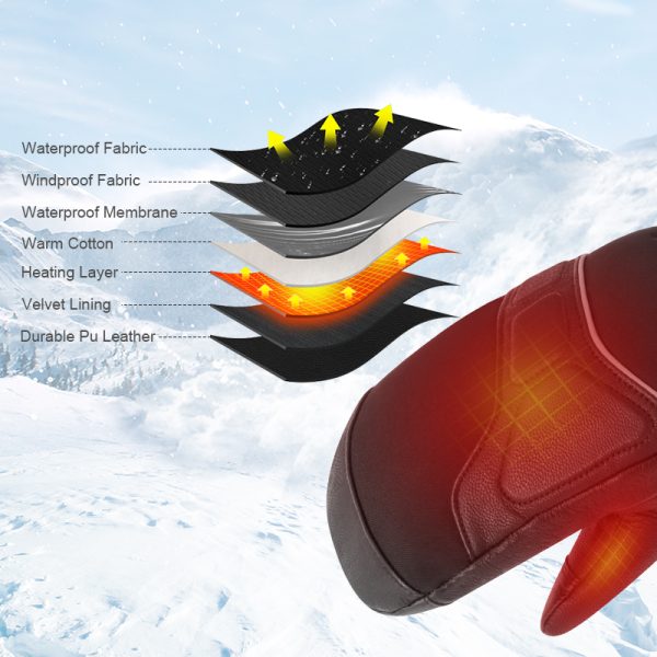 heated ski gloves